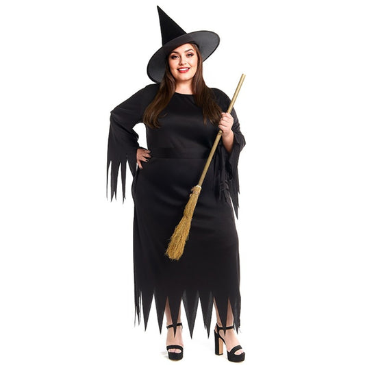 Womens Plus Size Black Witch Costume