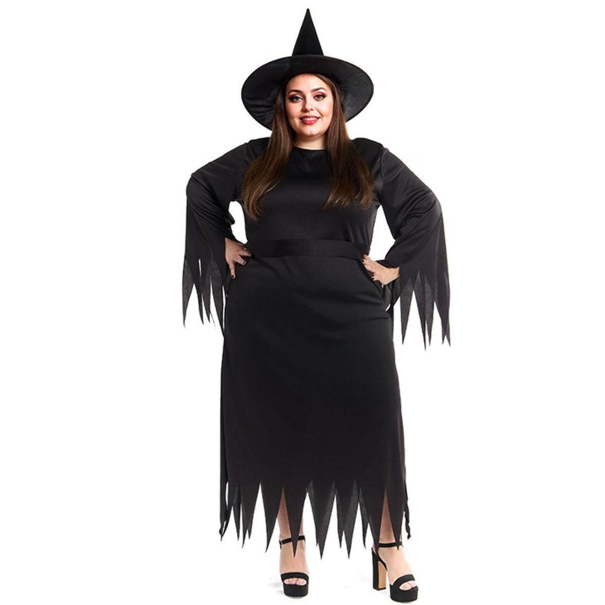 Womens Plus Size Black Witch Costume