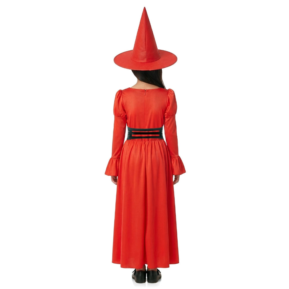 Girls Red Witch Corset Costume