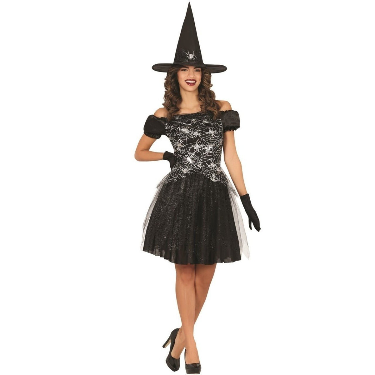 Womens Cobweb Witch Costume