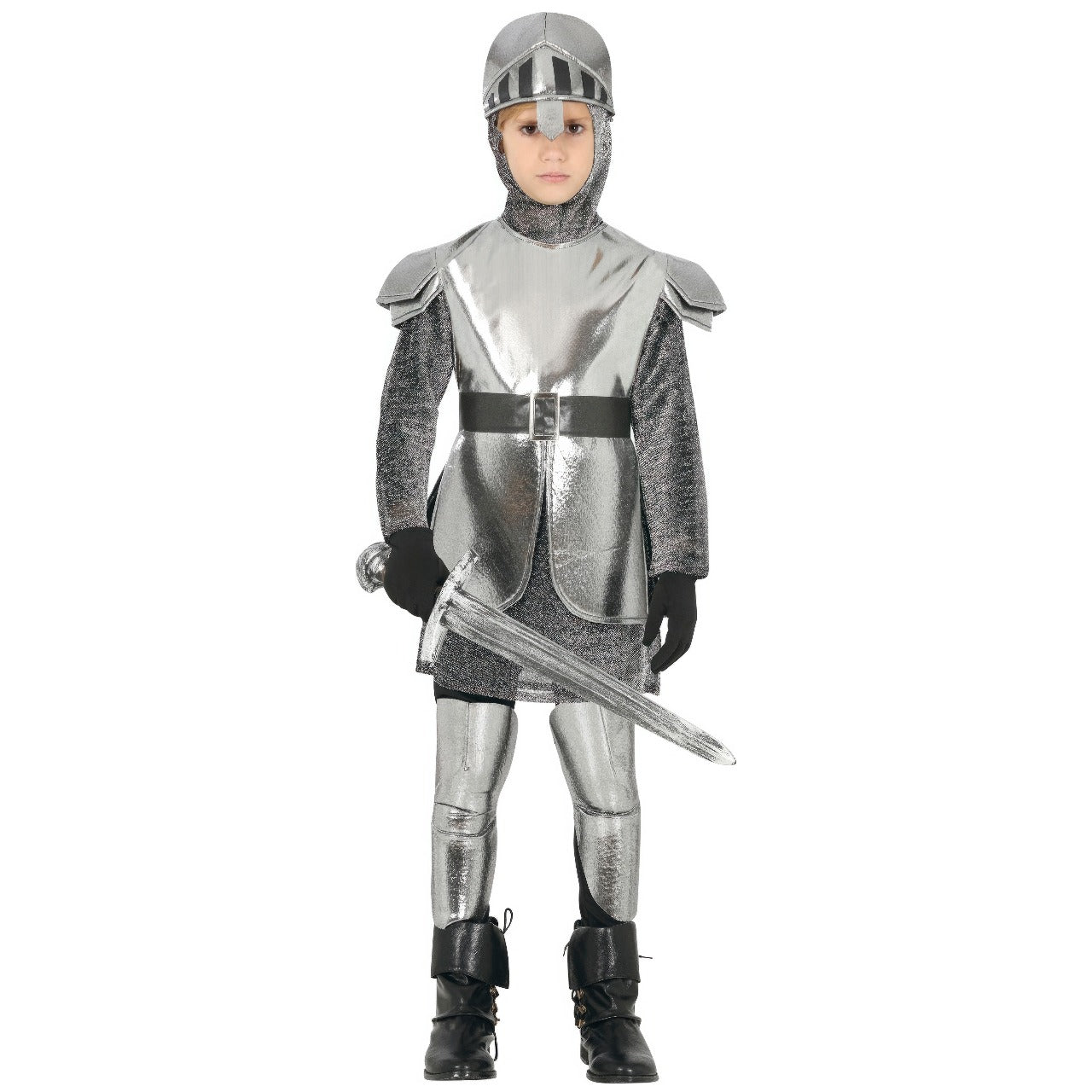 Boys Silver Medieval Knight Costume