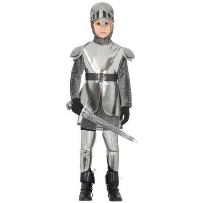 Boys Silver Medieval Knight Costume