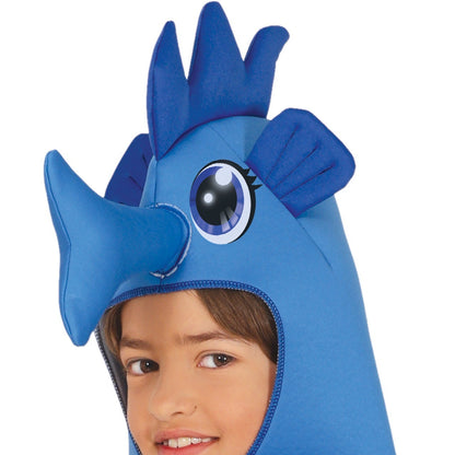 Kids Blue Seahorse Costume