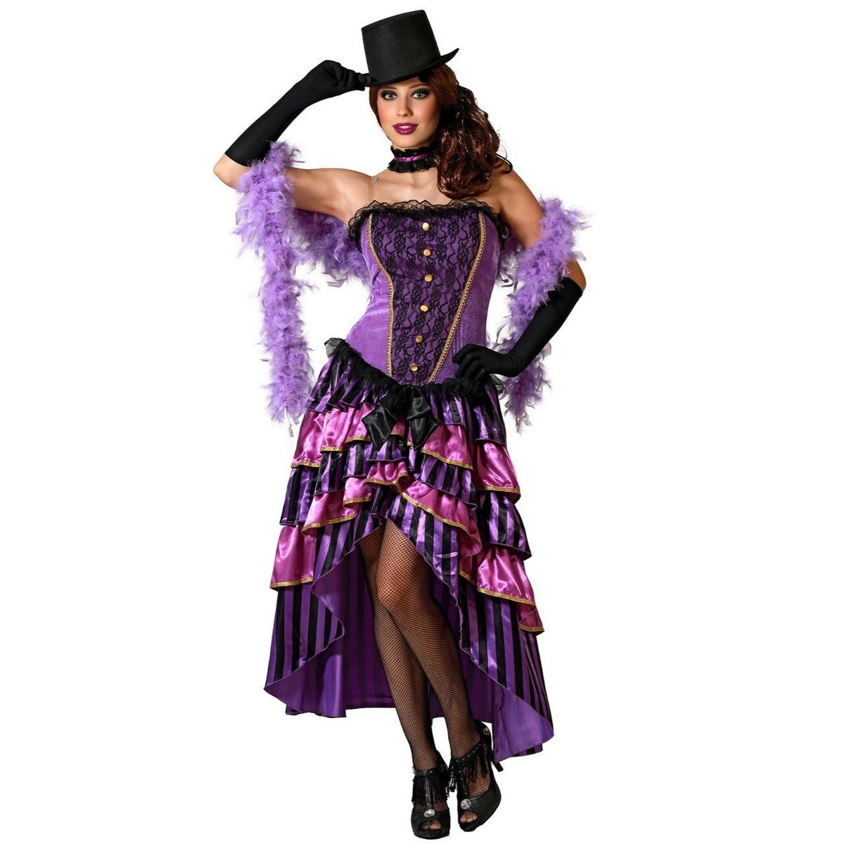 Womens Purple Cabaret Costume