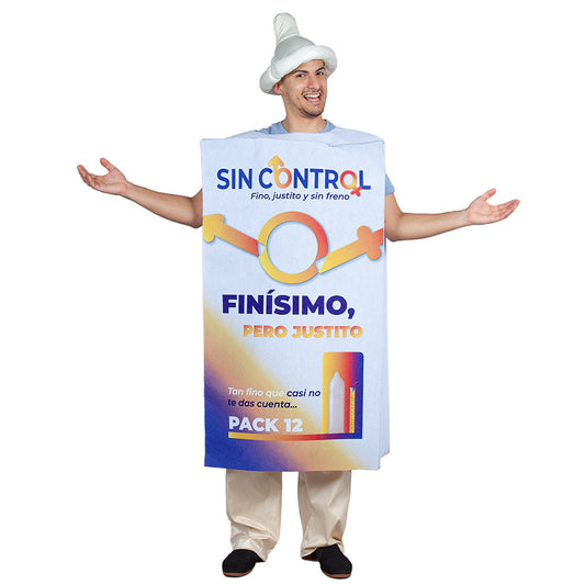 Adult No Control Condom Box Costume