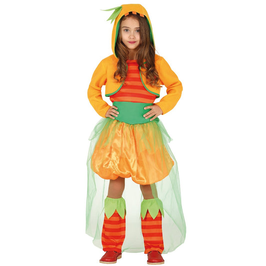 Girls Eco Pumpkin Costume