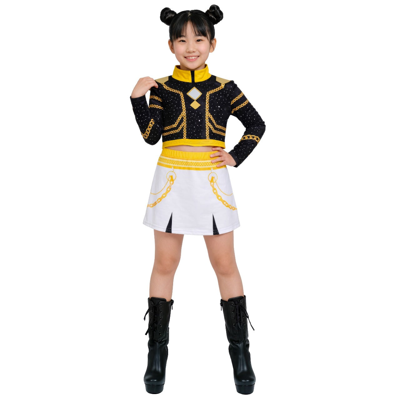 Girls White Eco K-Pop Singer Costume