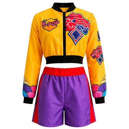 Girls Lilac Eco K-Pop Singer Costume