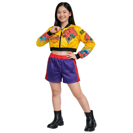 Girls Lilac Eco K-Pop Singer Costume