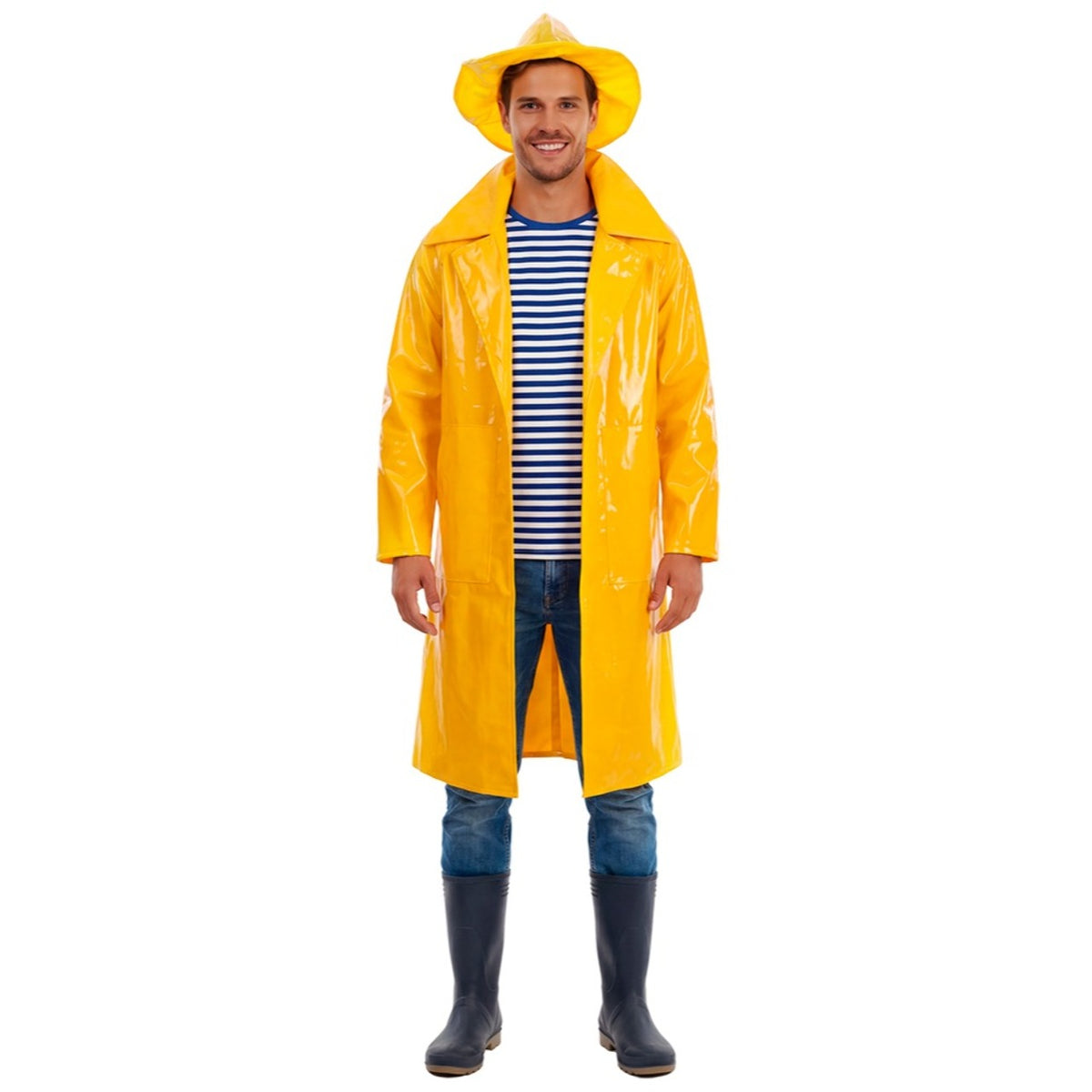 Adult Yellow Fisher Captain Costume