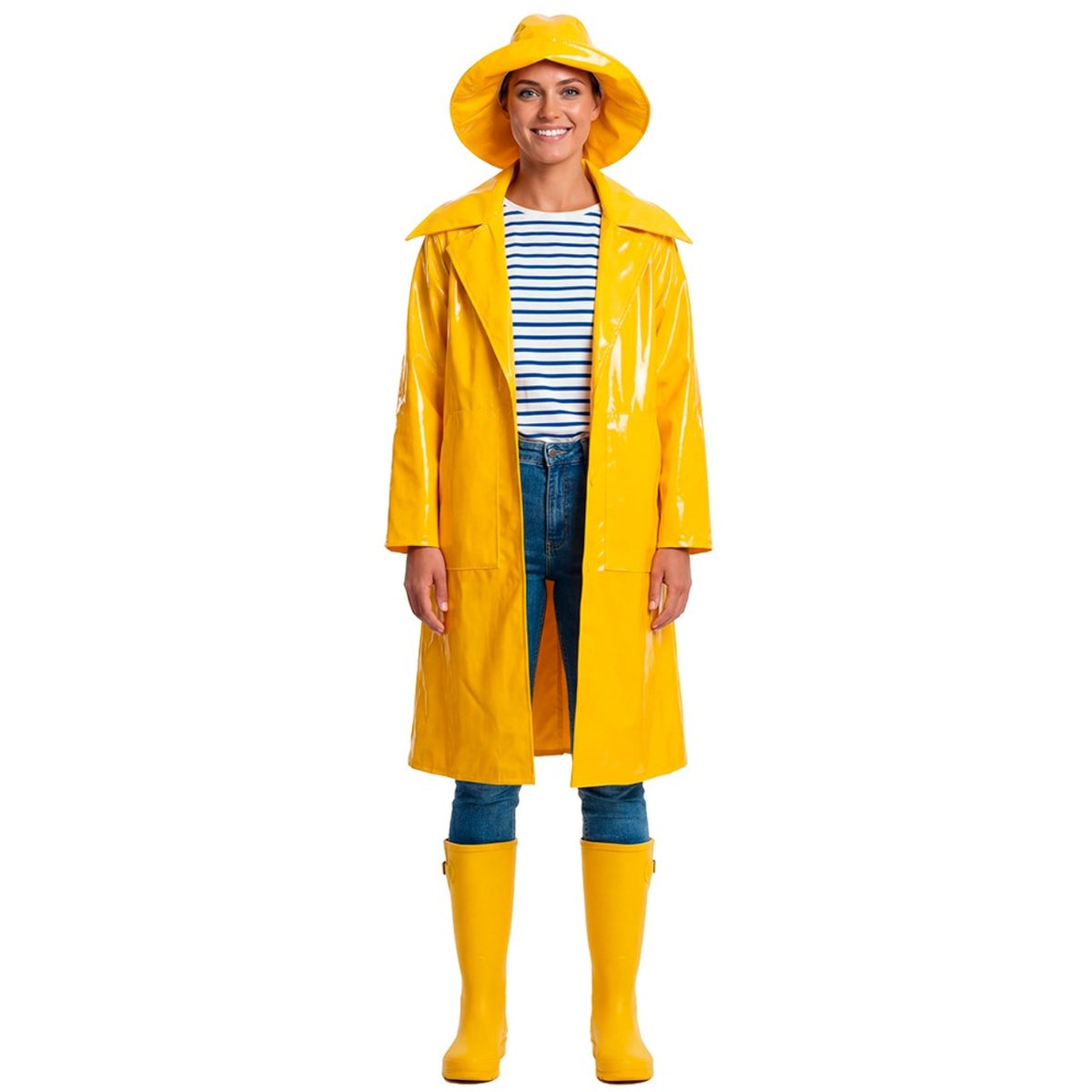 Adult Yellow Fisher Captain Costume