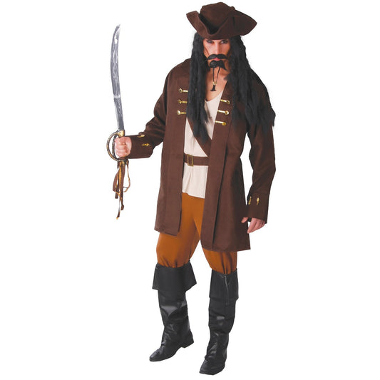 Mens Caribbean Pirate Captain Costume
