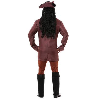 Mens Caribbean Pirate Captain Costume