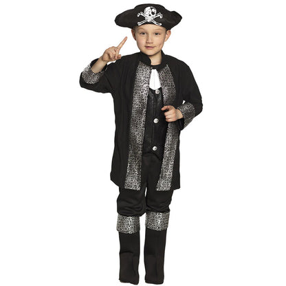 Boys Black Pirate Captain Costume
