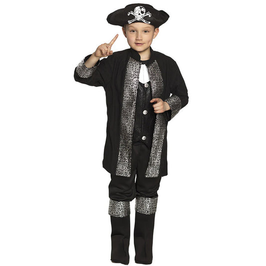Boys Black Pirate Captain Costume