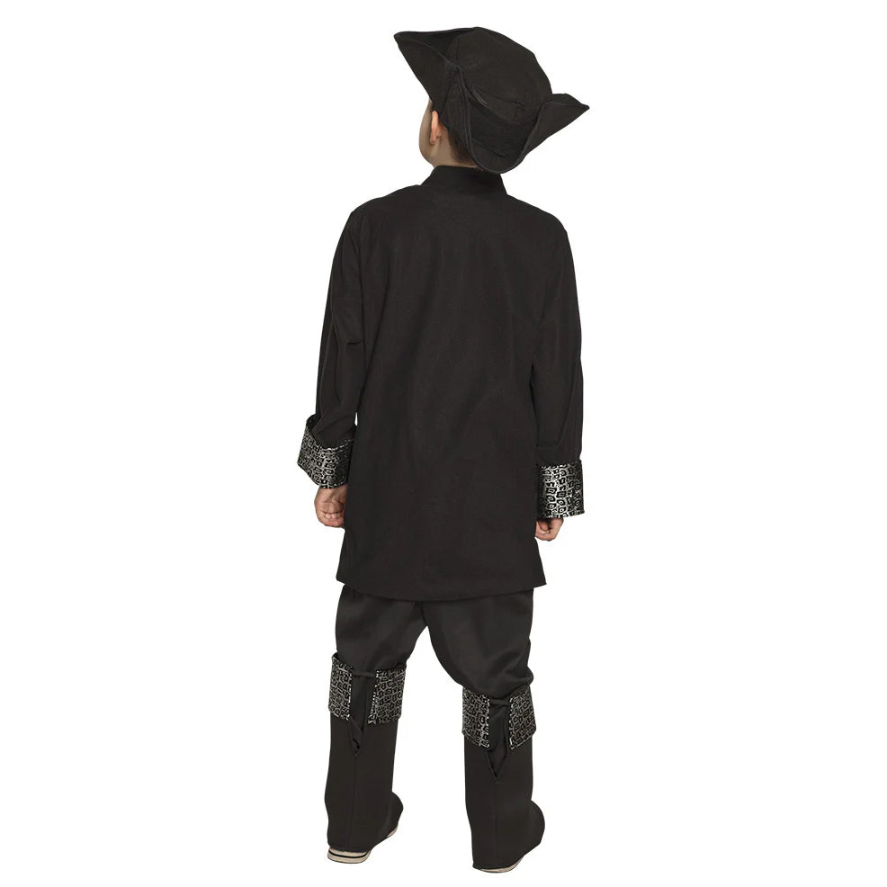 Boys Black Pirate Captain Costume
