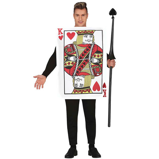 Mens King of Hearts Card Costume