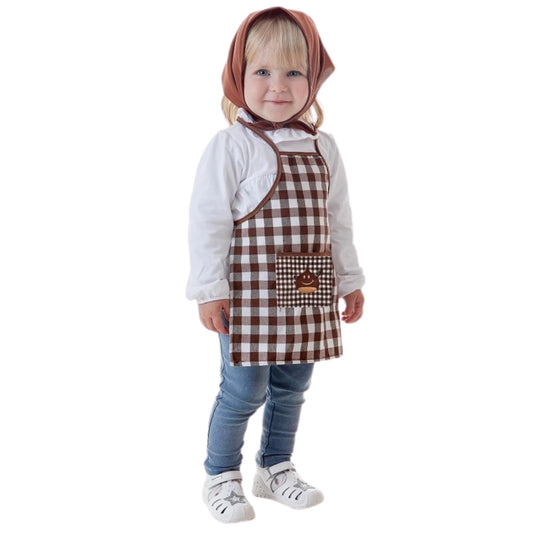Girls Chestnut Seller Apron Costume