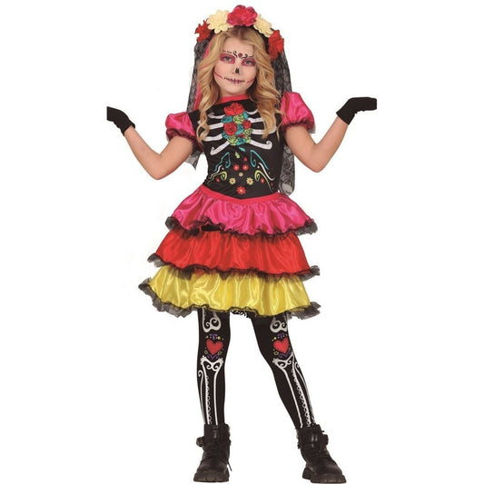 Girls Happy Catrina Costume