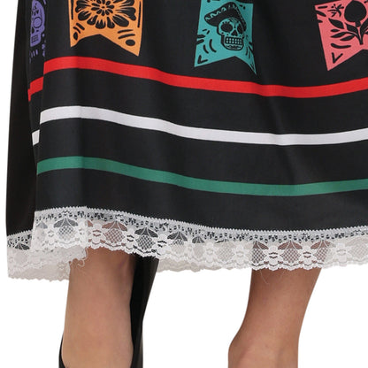 Girls Colourful Catrina Costume 
