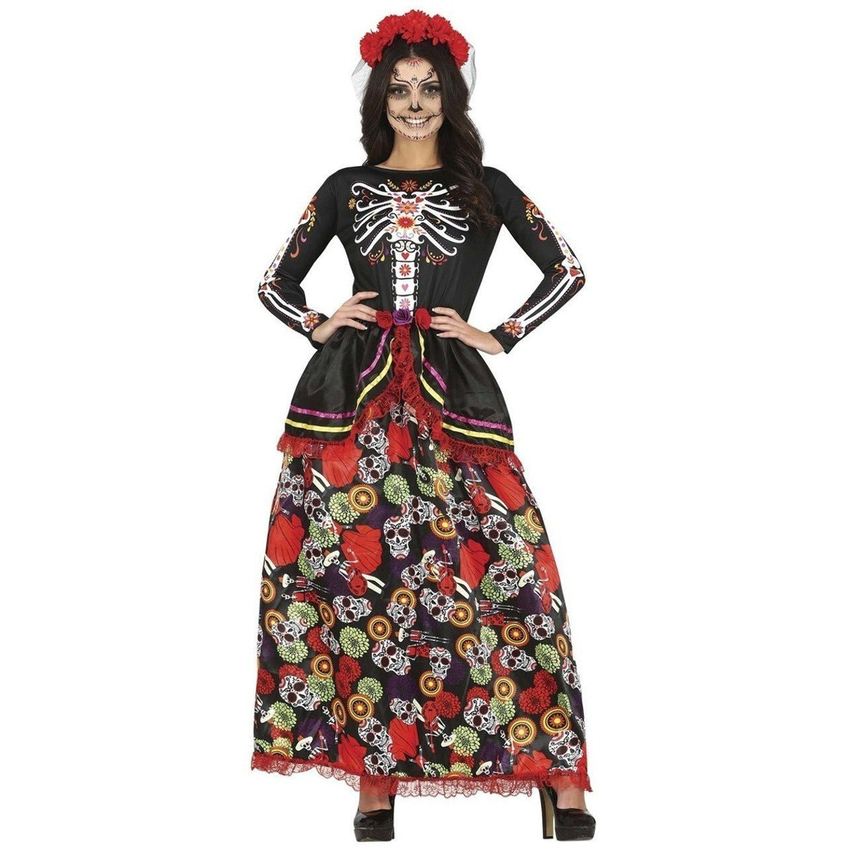 Teen Catrina Flowers Costume