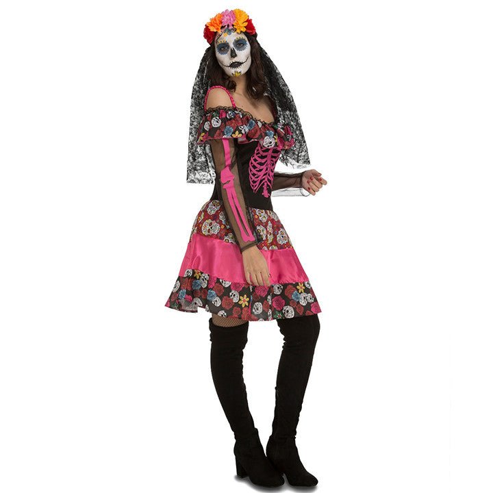 Womens Fuchsia Catrina Costume