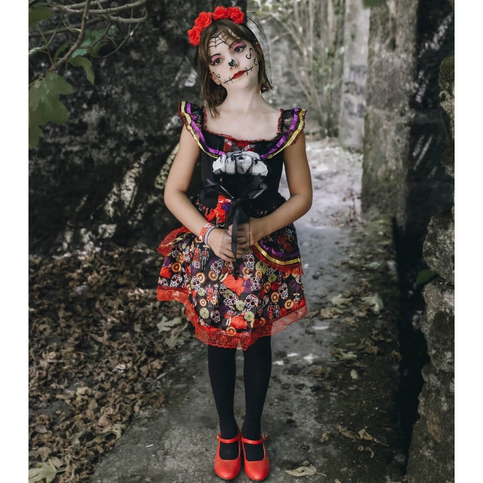 Girls Luxury Catrina Costume