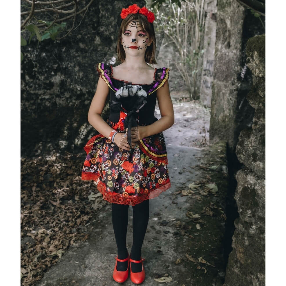 Girls Luxury Catrina Costume