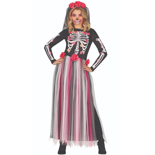 Womens Pink Catrina Costume