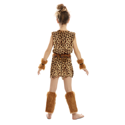 Girls Cavewoman Costume Cavernaria
