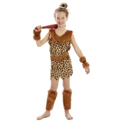 Girls Cavewoman Costume Cavernaria