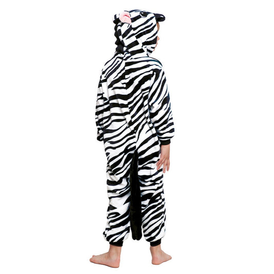 Kids Zebra Hooded Costume