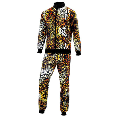 Adult 80s Leopard Fashion Tracksuit Costume