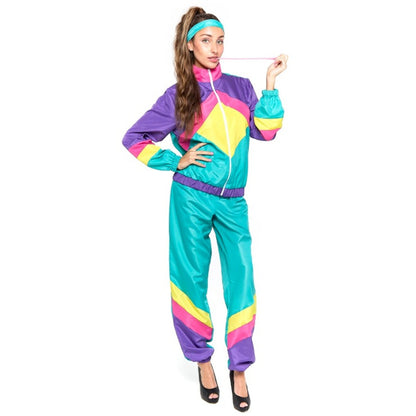 Adult Retro 80s Tracksuit Costume