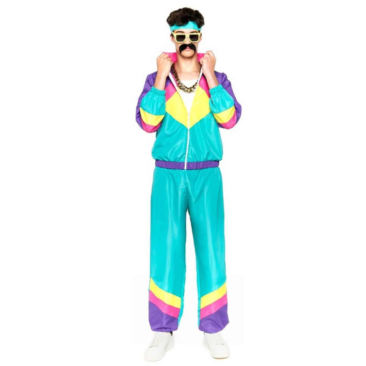 Adult Retro 80s Tracksuit Costume