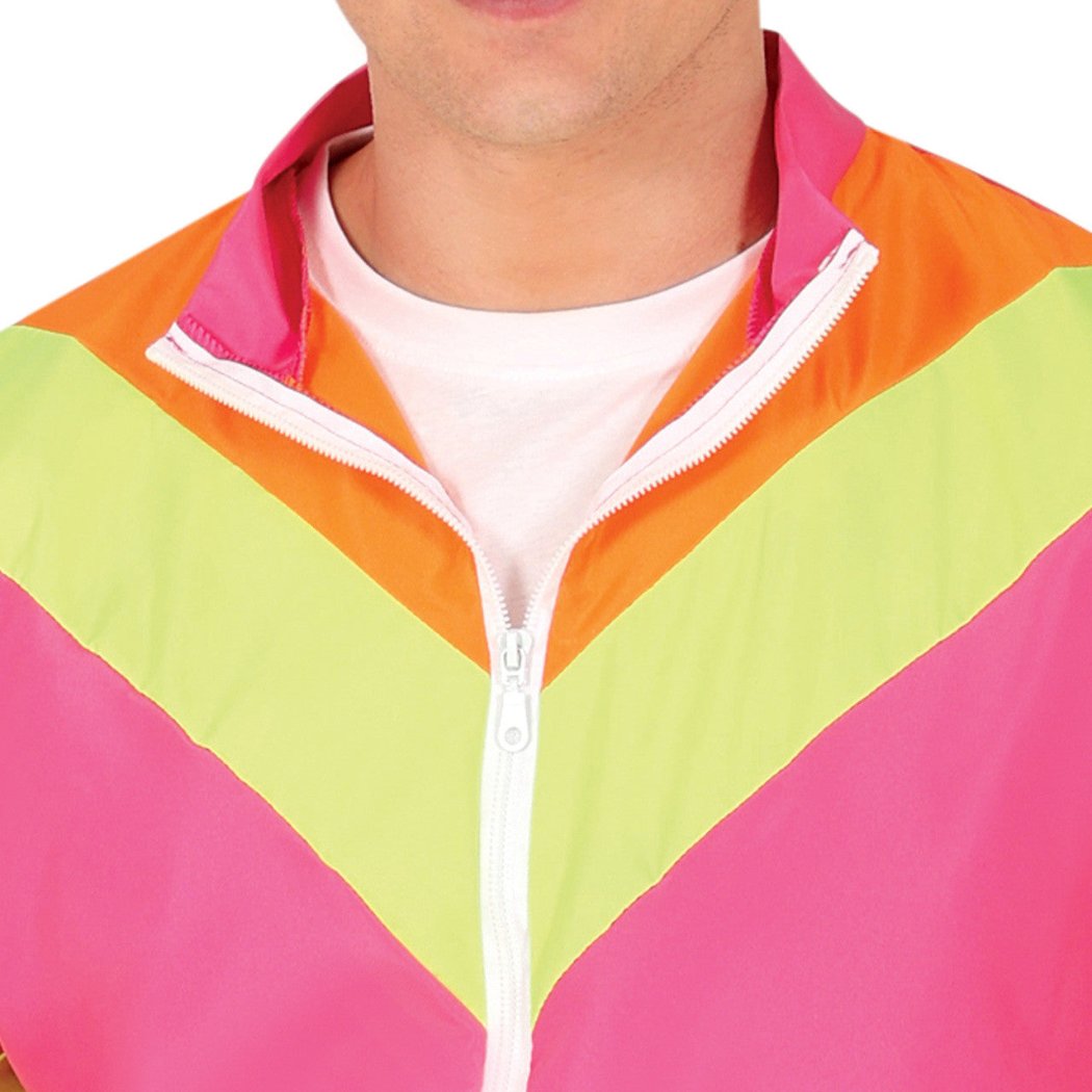 Adult Pink 80s Tracksuit Costume