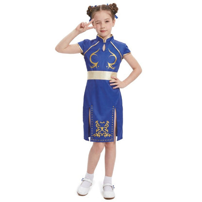 Girls Chun-Li Street Fighter China Costume