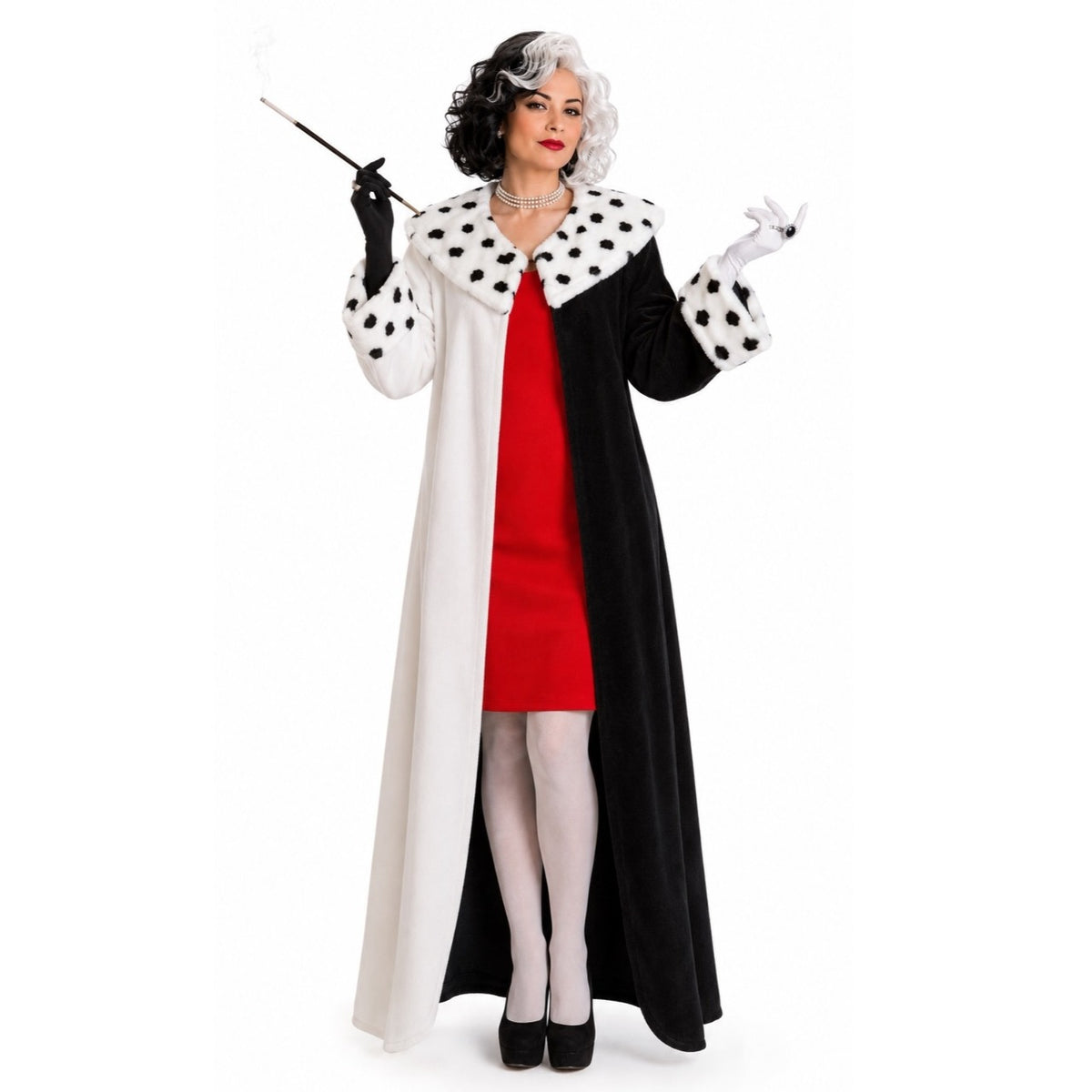 Womens Cruella Coat Costume