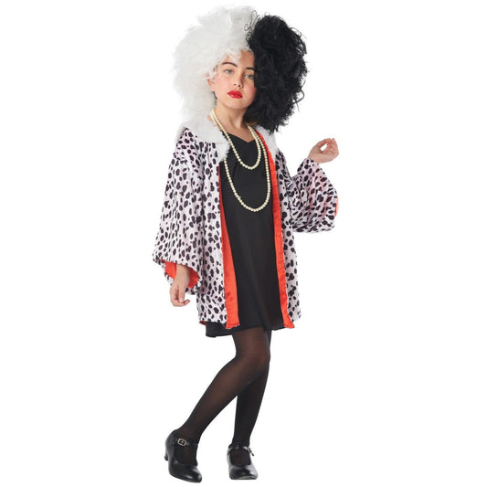 Girls Cruella Coat Costume
