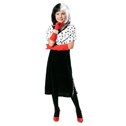 Girls Cruella Dalmatian Costume
