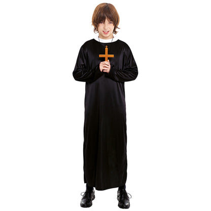 Kids Black Priest Costume
