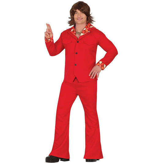 Mens Red 70s Costume