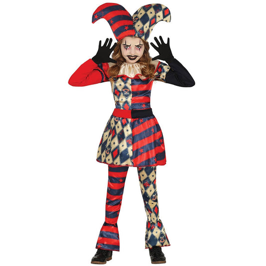 Girls Demonic Harlequin Costume