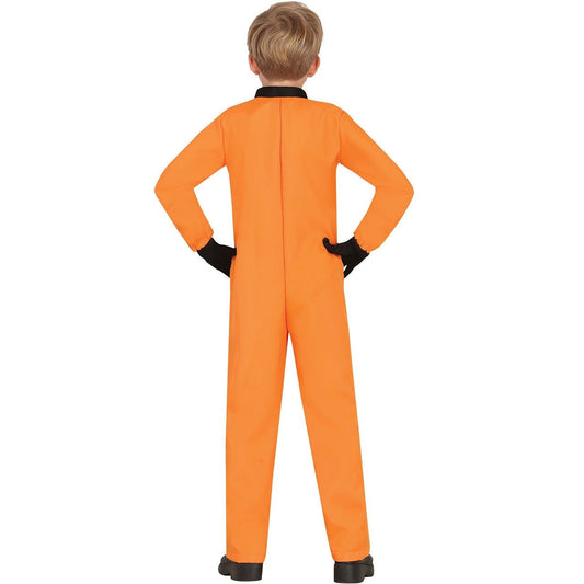 Kids Orange Astronaut Costume