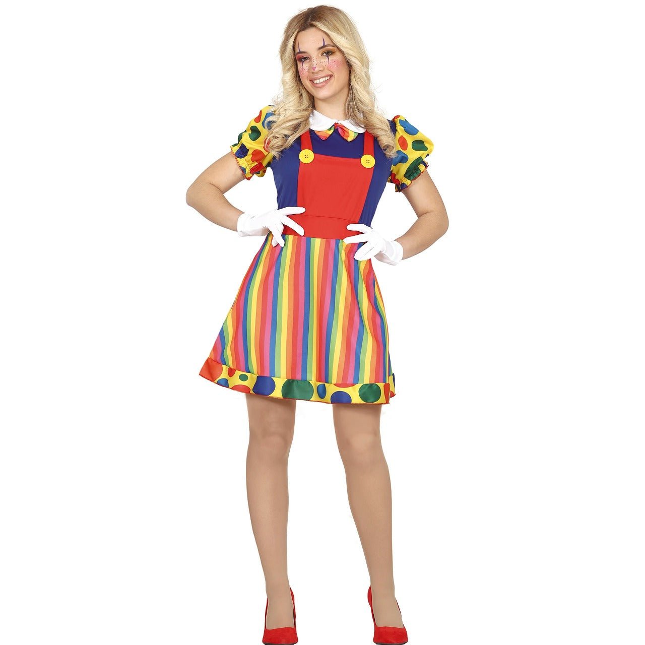 Womens Smile Clown Costume