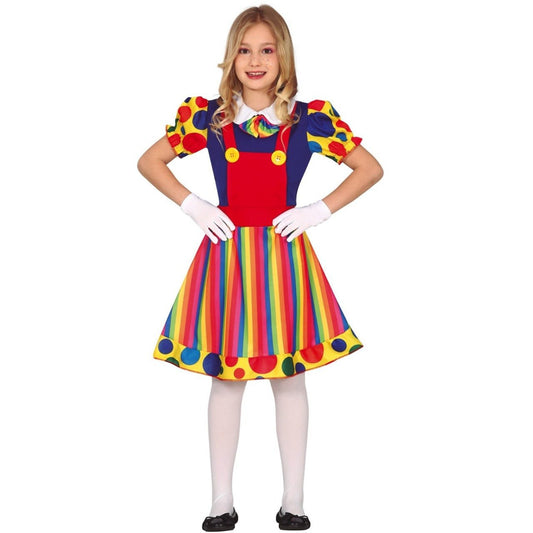 Girls Smile Clown Costume