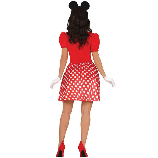 Womens Little Red Mouse Costume
