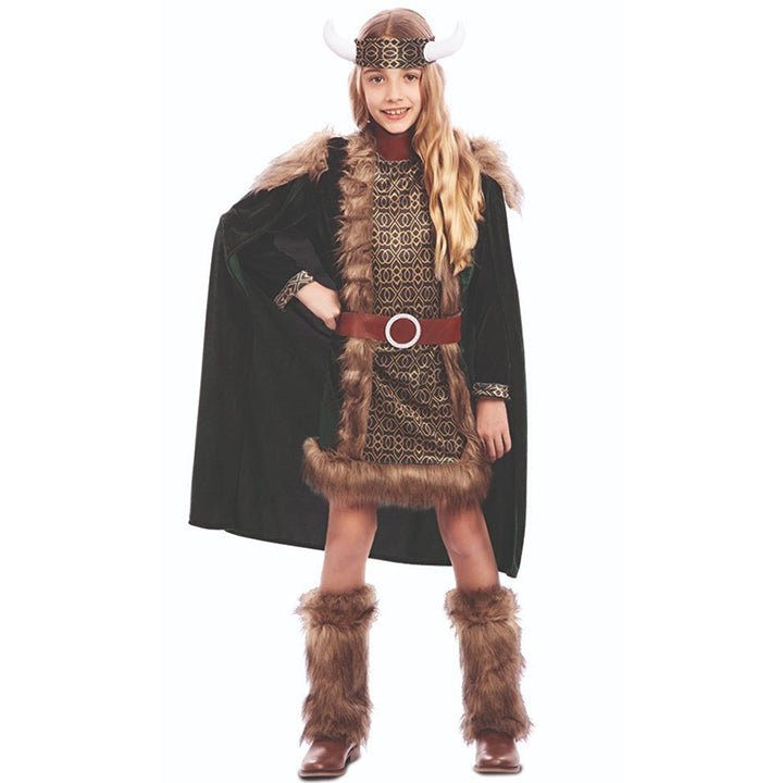 Girls Deluxe Viking Costume