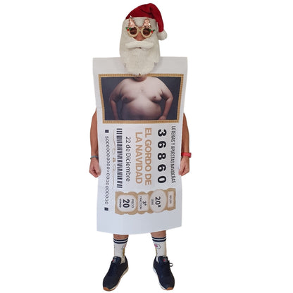 Adult Christmas Lottery Ticket Costume