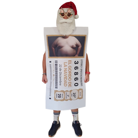 Adult Christmas Lottery Ticket Costume